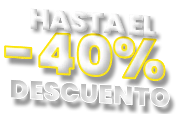 Descuento hasta 40%
