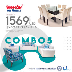 Muebles de sala y comedor en Quito Combo 5